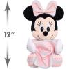 Disney Baby 11-inch Hide-and-Seek Minnie Mouse Interactive Plush, Music, Phrases, And Motion, Kids Toys for Ages 09 Month by Just Play(Minnie)