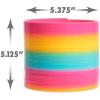 Slinky the Original Walking Spring Toy, 5-inch Diameter Plastic Rainbow Giant Slinky, Fidget Toy, Kids Toys for Ages 5 Up by Just Play