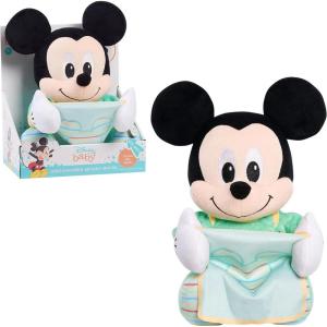 Disney Baby 11-inch Hide-and-Seek Minnie Mouse Interactive Plush, Music, Phrases, And Motion, Kids Toys for Ages 09 Month by Just Play(Mickey)