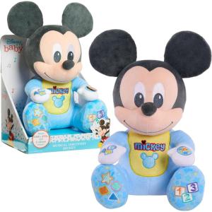 Disney Baby Musical Discovery Plush Minnie Mouse with Sounds and Phrases, Sings ABCs, 123s, and Colors Songs, Kids Toys for Ages 06 Month by Just Play(Mickey)