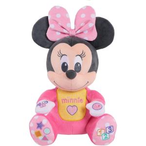 Disney Baby Musical Discovery Plush Minnie Mouse with Sounds and Phrases, Sings ABCs, 123s, and Colors Songs, Kids Toys for Ages 06 Month by Just Play(Minnie)