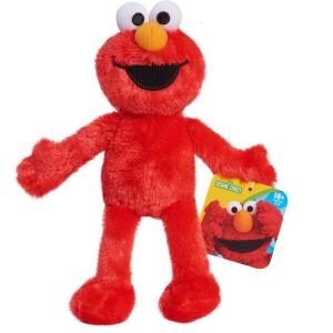 Sesame Street Friends 8-inch Elmo Sustainable Plush Stuffed Animal, Kids Toys for Ages 18 Month by Just Play