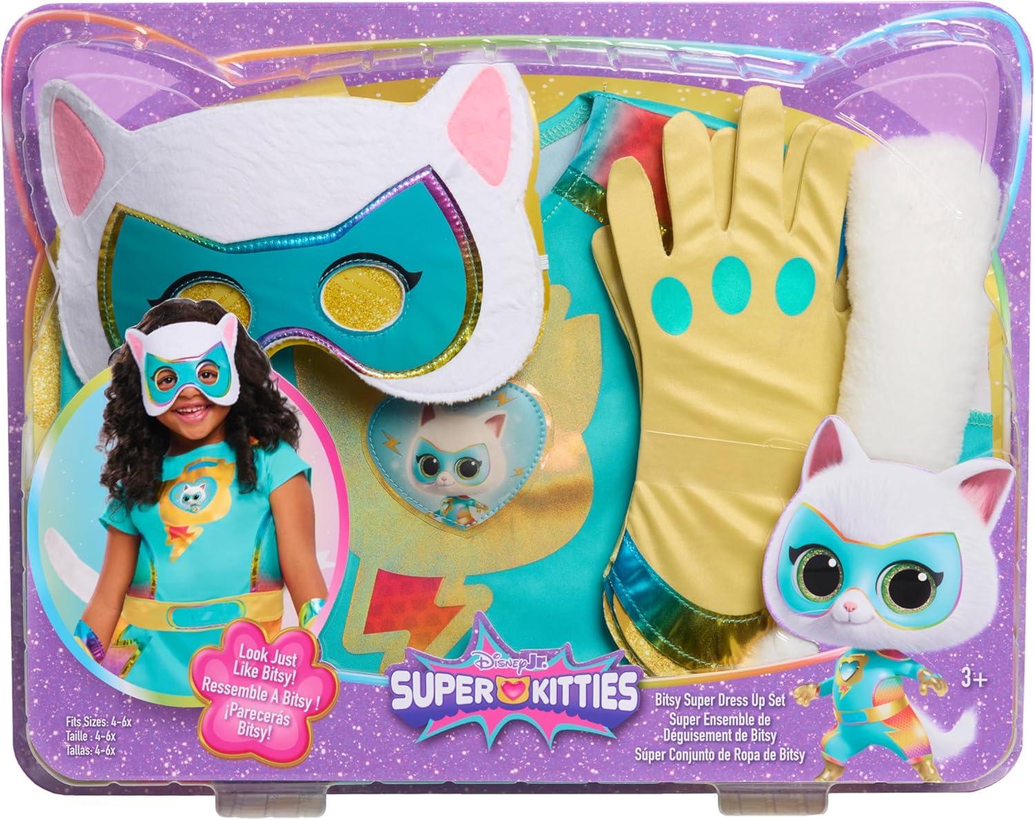imageDisney Jr SuperKitties Bitsy Super Dress Up Set 5Pieces Pretend Play Toy for Fans Girls Kids Ages 3 and Up by Just Play