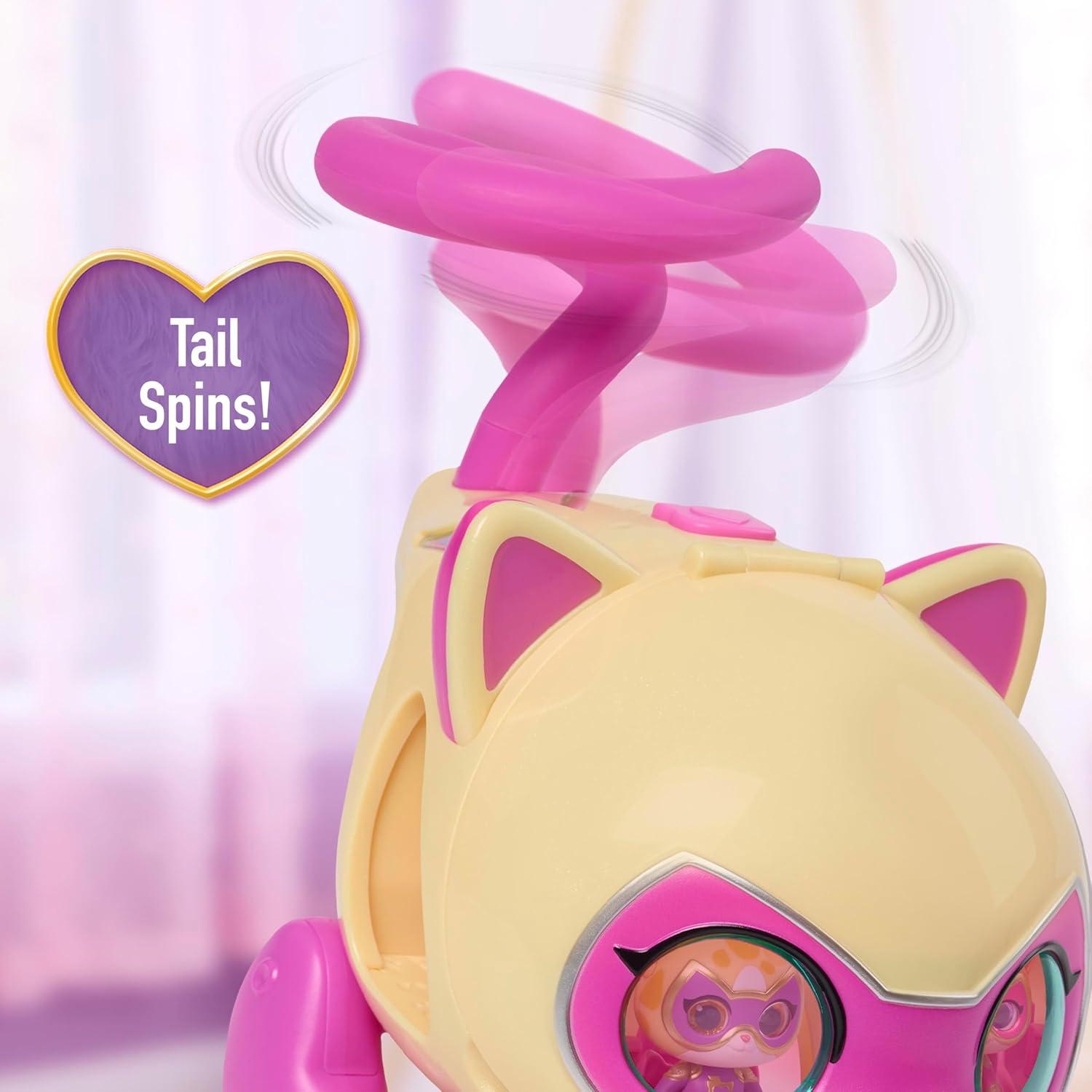 imageDisney Junior SuperKitties SuperKitty Copter with Lights and Sounds 3 Pieces Poseable Figures Kids Toys for Ages 3 Up by Just Play