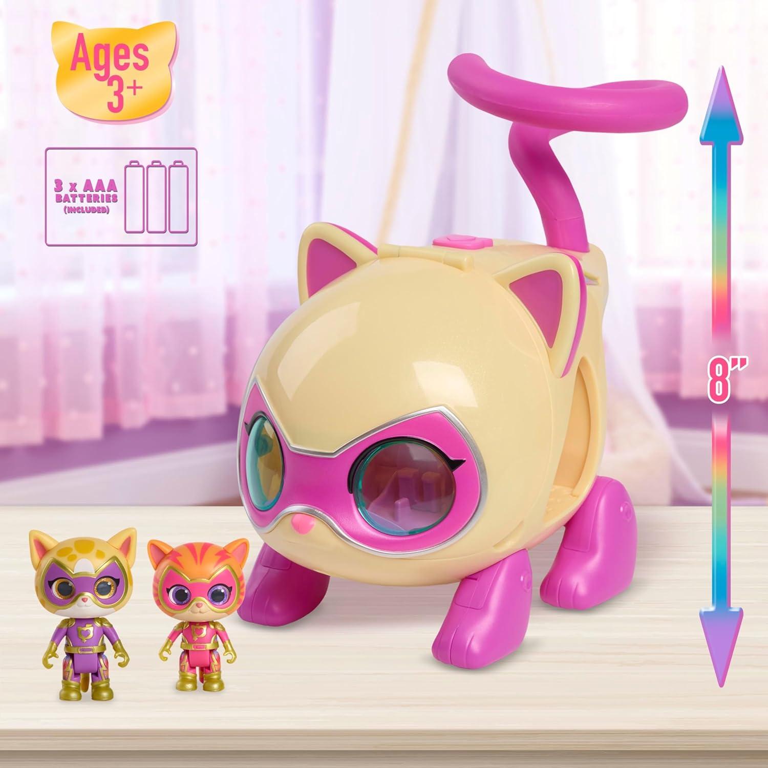 imageDisney Junior SuperKitties SuperKitty Copter with Lights and Sounds 3 Pieces Poseable Figures Kids Toys for Ages 3 Up by Just Play