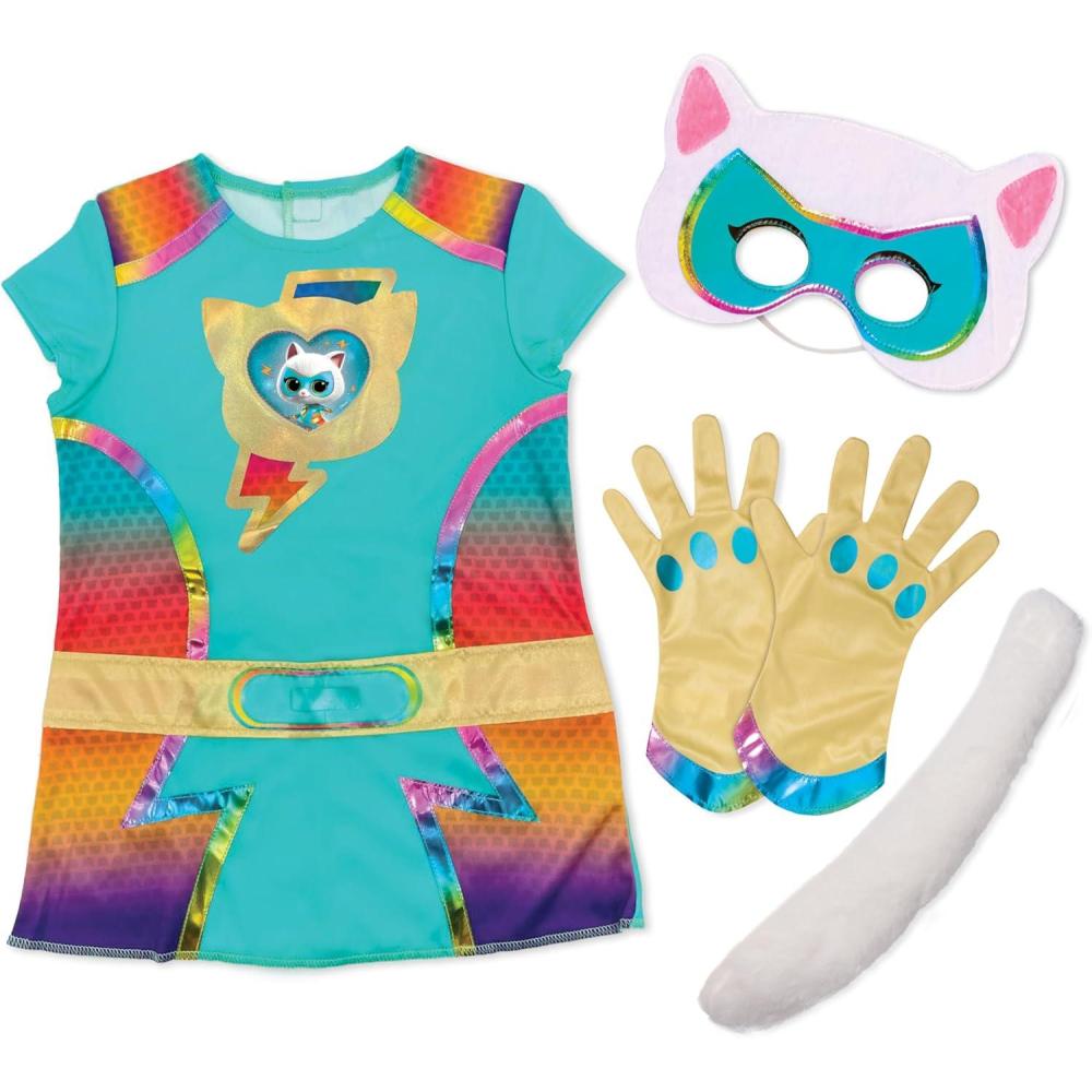 imageDisney Jr SuperKitties Bitsy Super Dress Up Set 5Pieces Pretend Play Toy for Fans Girls Kids Ages 3 and Up by Just Play