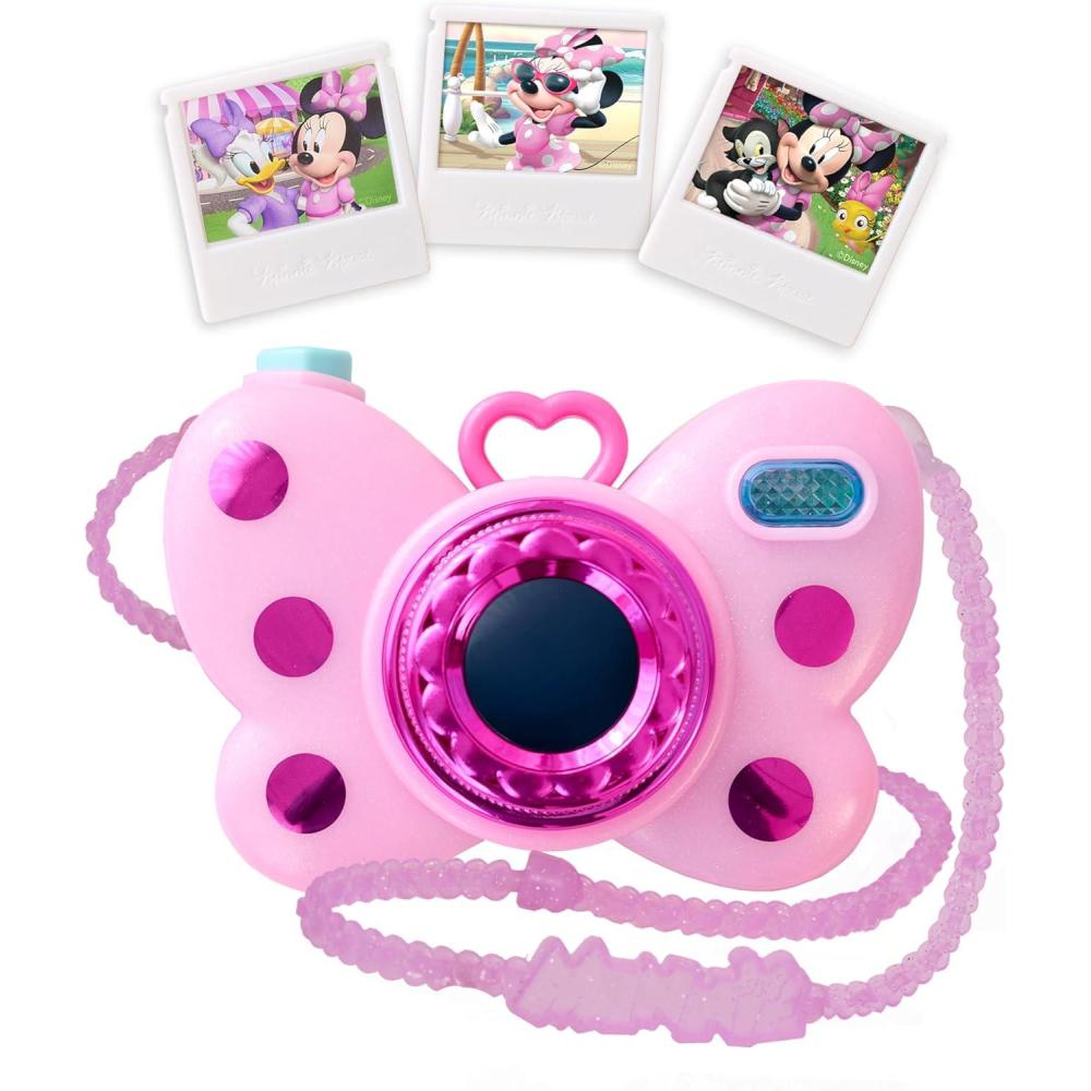 imageDisney Junior Minnie Mouse Picture Perfect Play Camera Lights and Sounds Pink 4Pieces Kids Toys for Ages 3 Up by Just Play