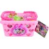 Disney Junior Minnie Bow-Tique Bowtastic Shopping Basket Set with Pretend Food and Accessories, Pretend Play, Kids Toys for Ages 3 Up by Just Play
