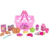 Disney Junior Minnie Bow-Tique Bowtastic Shopping Basket Set with Pretend Food and Accessories, Pretend Play, Kids Toys for Ages 3 Up by Just Play