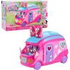 Disney Junior Minnie Mouse Bows-A-Glow Rolling Glamper 13-piece Figures and Playset, Kids Toys for Ages 3 Up, Amazon Exclusive by Just Play(25.4)