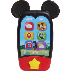 Disney Jr. Mickey Mouse Clubhouse 6-inch Mobile Phone with Lights and Sounds, Pretend Play Touchscreen Cell Phone for Kids, Travel Toy for Fans, Boys, Kids, Ages 3 and Up by Just Play