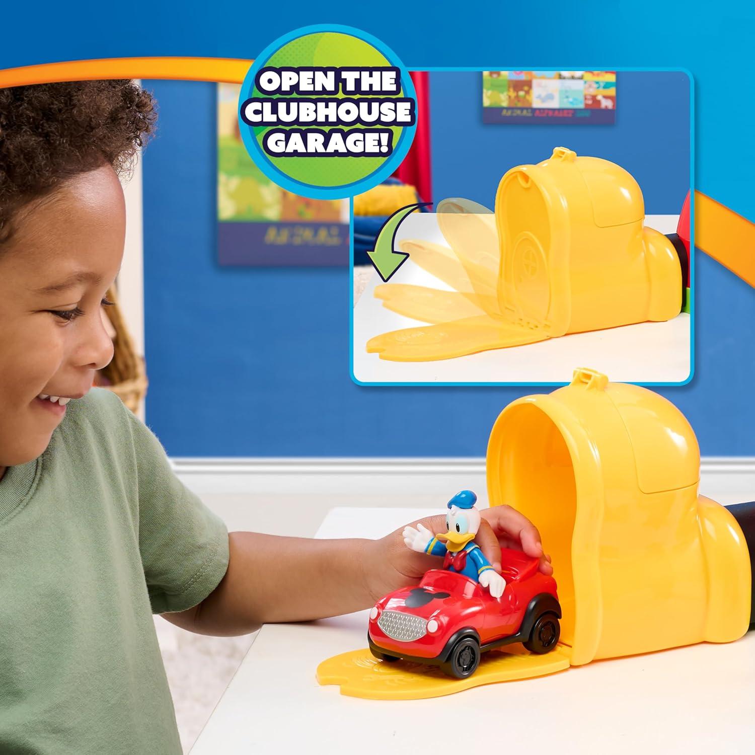 imageDisney Jr Mickey Mouse Clubhouse Deluxe 28inch Playset with 2 Exclusive Bonus Figures and Lights ampamp Sounds 18Pieces 3inch Articulated Figurine Toys Ages 3 and Up by Just Play