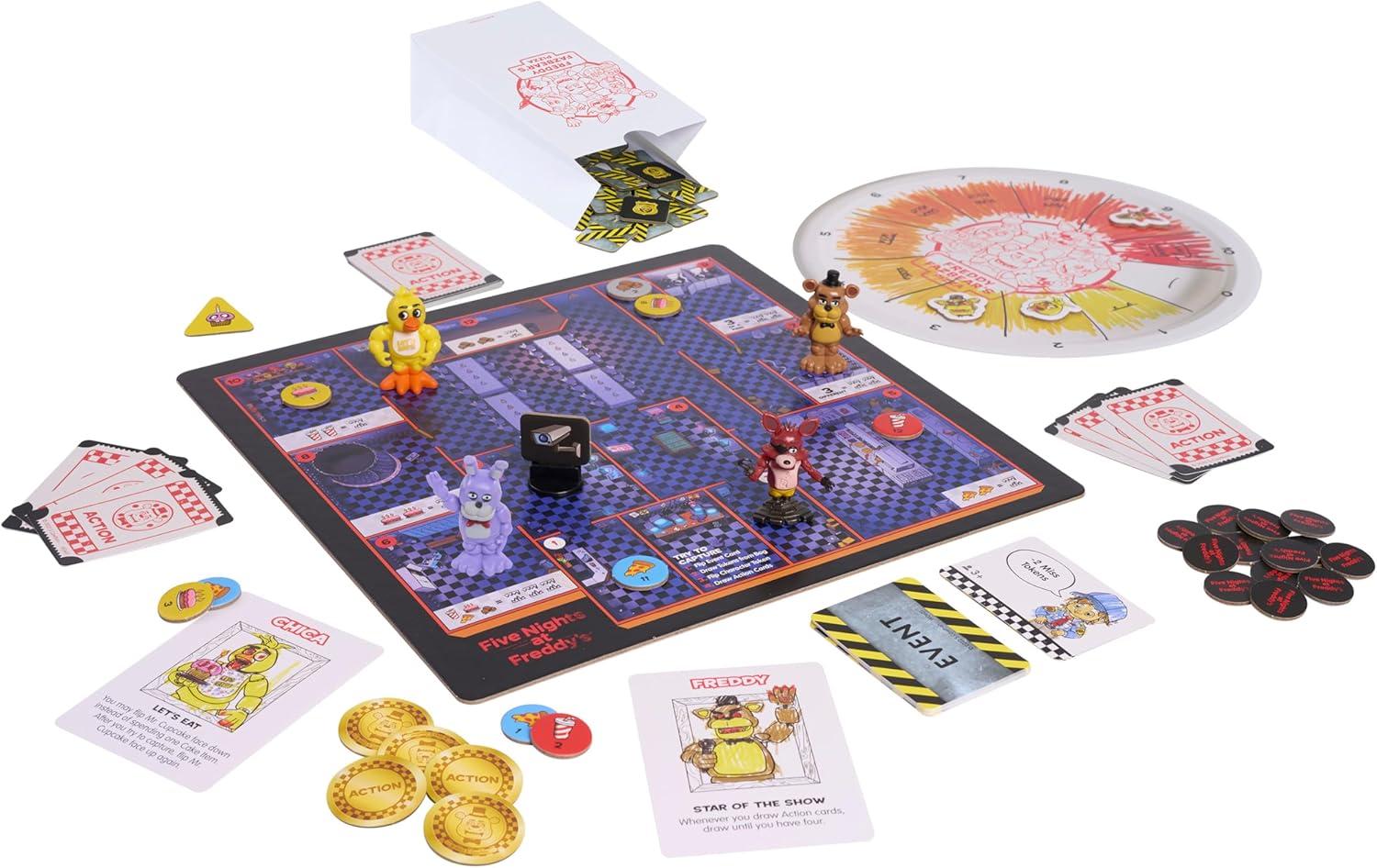 imageFive Nights at Freddys Night of Frights Board Game 109 Pieces Includes 4 Figures 24 Players Horror Game for Fans Kids Collectors ampamp Families Ages 8 and Up by Just Play