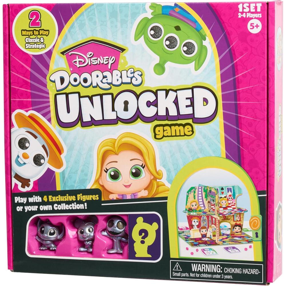 imageJust Play Disney Doorables Unlocked Card Game Kids Toys for Ages 6 Up