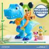 Disney Junior Mickey Mouse Funhouse Roarin’ Safari Dino, 4-piece Figures and Playset, Dinosaur, Kids Toys for Ages 3 Up by Just Play
