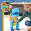 Disney Junior Mickey Mouse Funhouse Roarin’ Safari Dino, 4-piece Figures and Playset, Dinosaur, Kids Toys for Ages 3 Up by Just Play