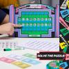 Wheel of Fortune Deluxe Game, 100 Puzzles Included, Inspired by The Popular Show, Interactive Puzzle Board, Spin, Guess, Solve, 2-4 Players, Ages 10 and Up by Just Play