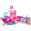 Disney Junior Minnie Mouse Bowdazzling Yacht, Lights and Sounds, 16-Piece Playset with Figures, Pink, Boat, Bonus Pieces, Kids Toys for Ages 3 Up by Just Play(Minnie Yacht)