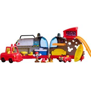 Disney Junior Mickey Mouse Happy Camper Lights and Sounds Playset, 12-Pieces, Bonus Pieces Included, Amazon Exclusive, Toy for Fans, Boys, Kids, Ages 3 and Up, Kids Toys for Ages 3 Up by Just Play(MIckey Camper Exclusive)