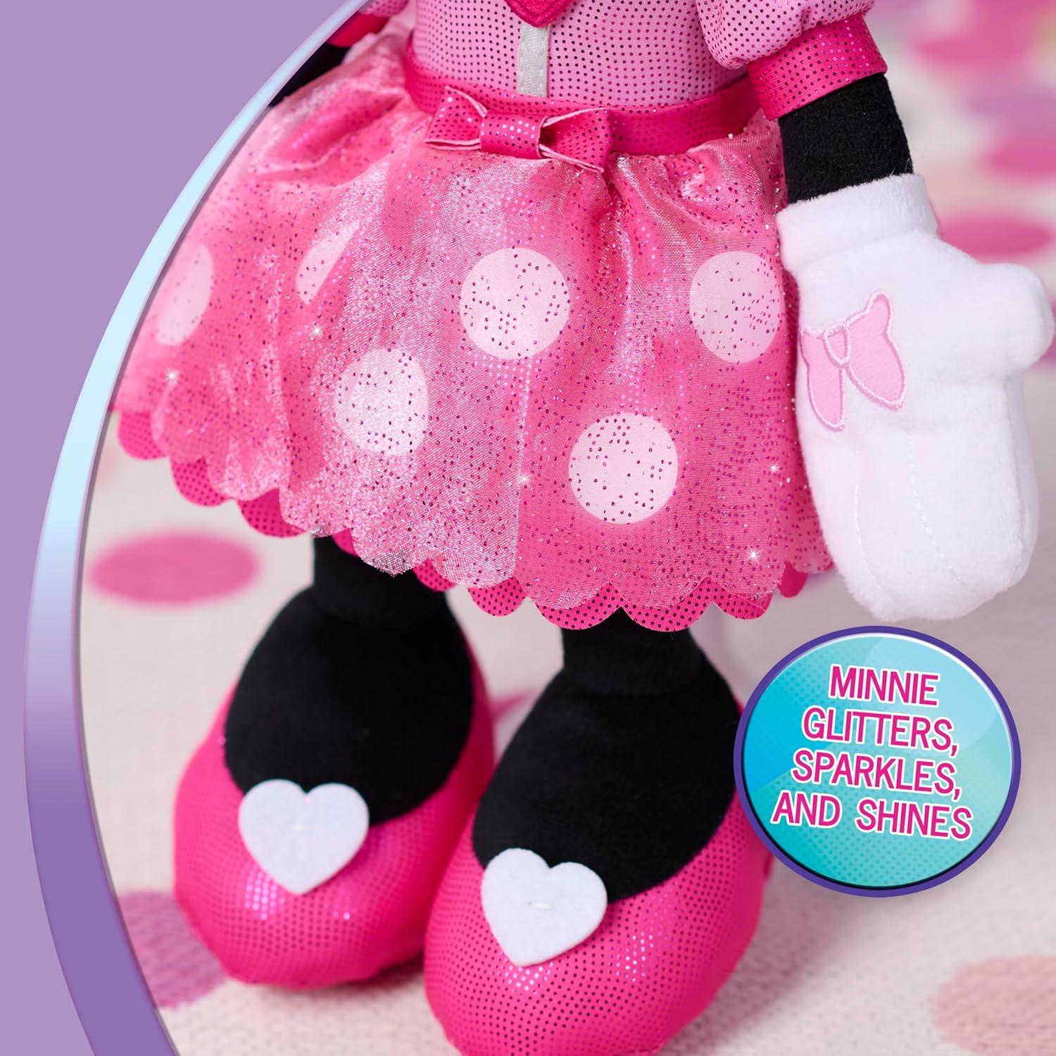 imageDisney Jr Colorfinity Minnie Mouse Interactive Plush Toy Over 40 Interactions Ages 3 and Up