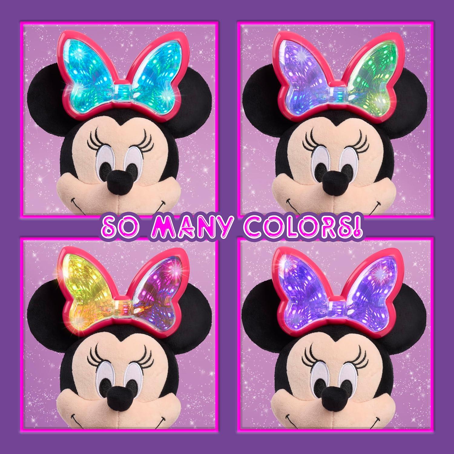 imageDisney Jr Colorfinity Minnie Mouse Interactive Plush Toy Over 40 Interactions Ages 3 and Up
