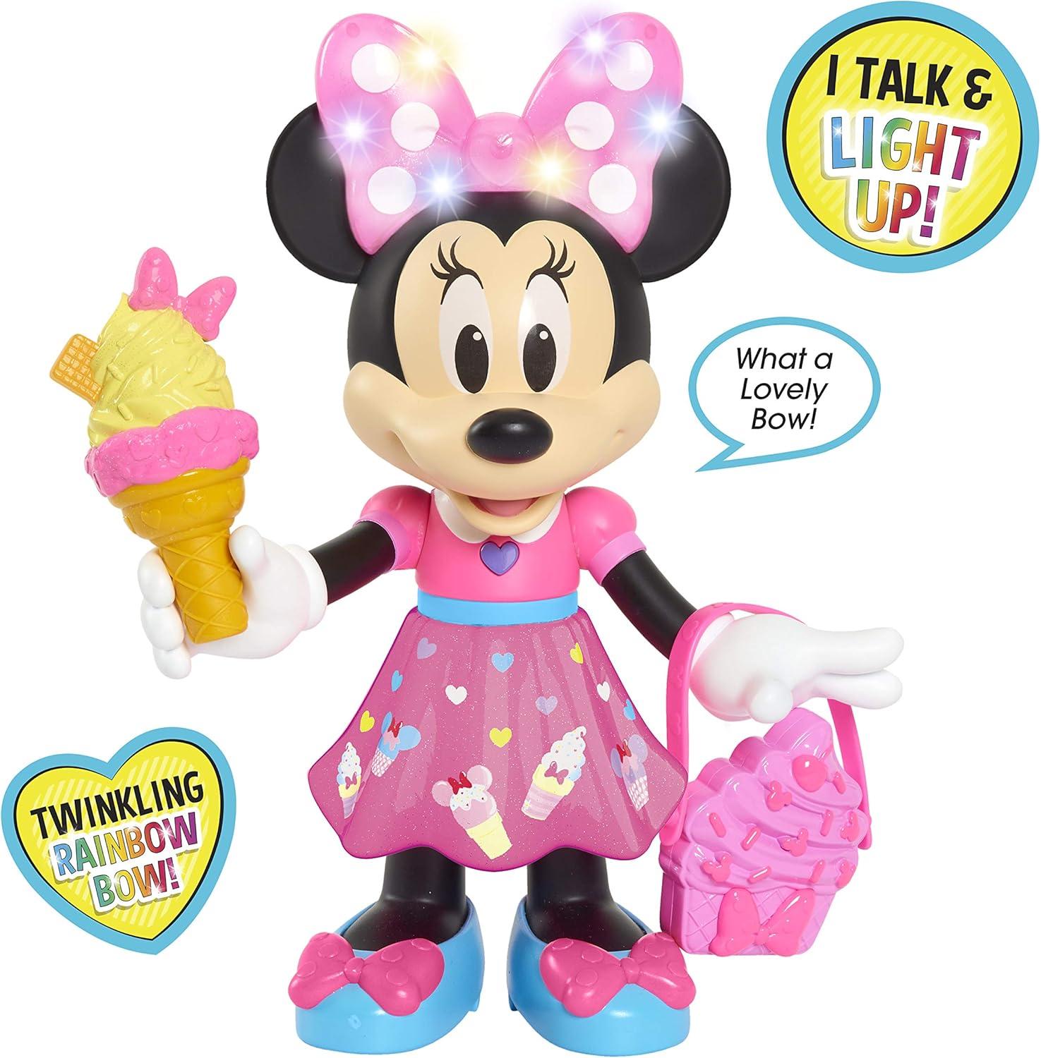 imageDisney Junior Sweets ampamp Treats Minnie Mouse Interactive 10Inch Doll with Lights Sounds and Accessories Kids Toys for Ages 3 Up Amazon Exclusive by Just Play