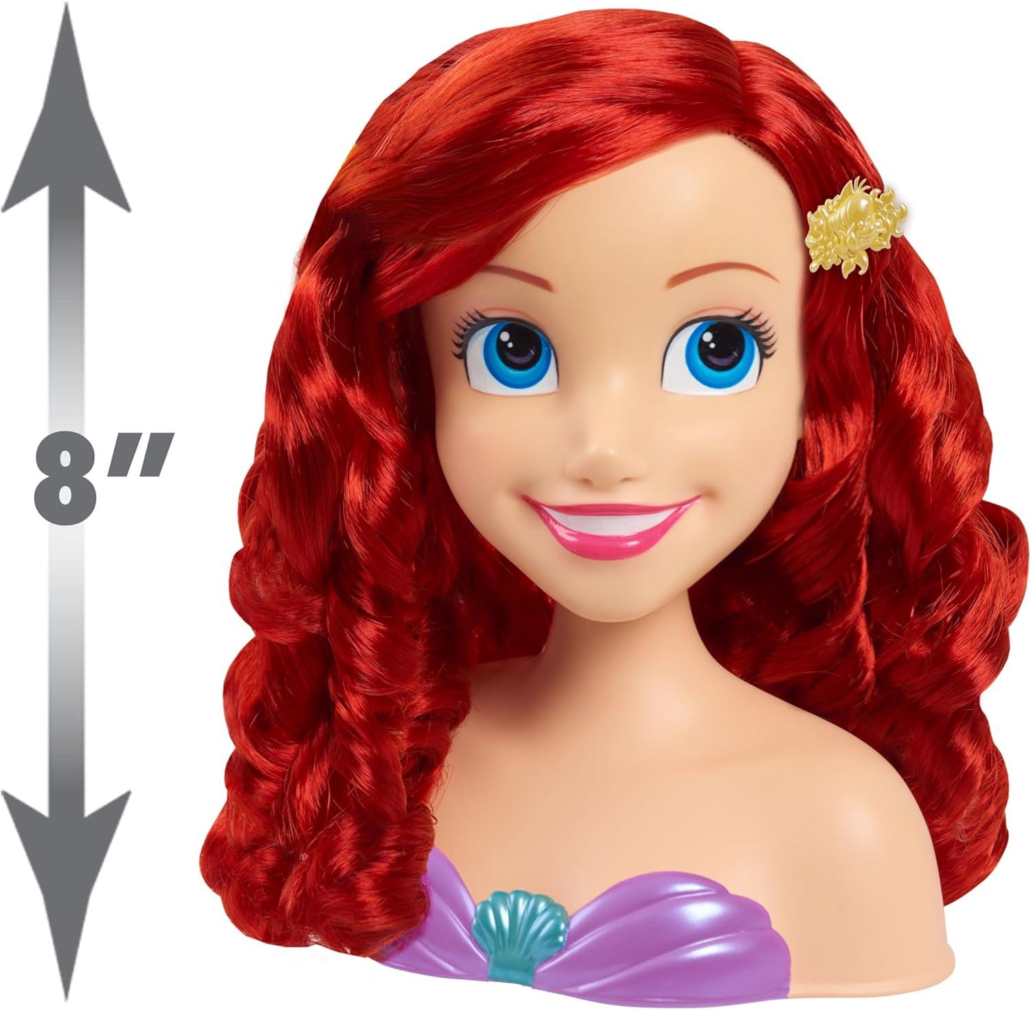 imageDisney Princess Ariel Styling Head 18pieces Pretend Play Kids Toys for Ages 3 Up by Just Play