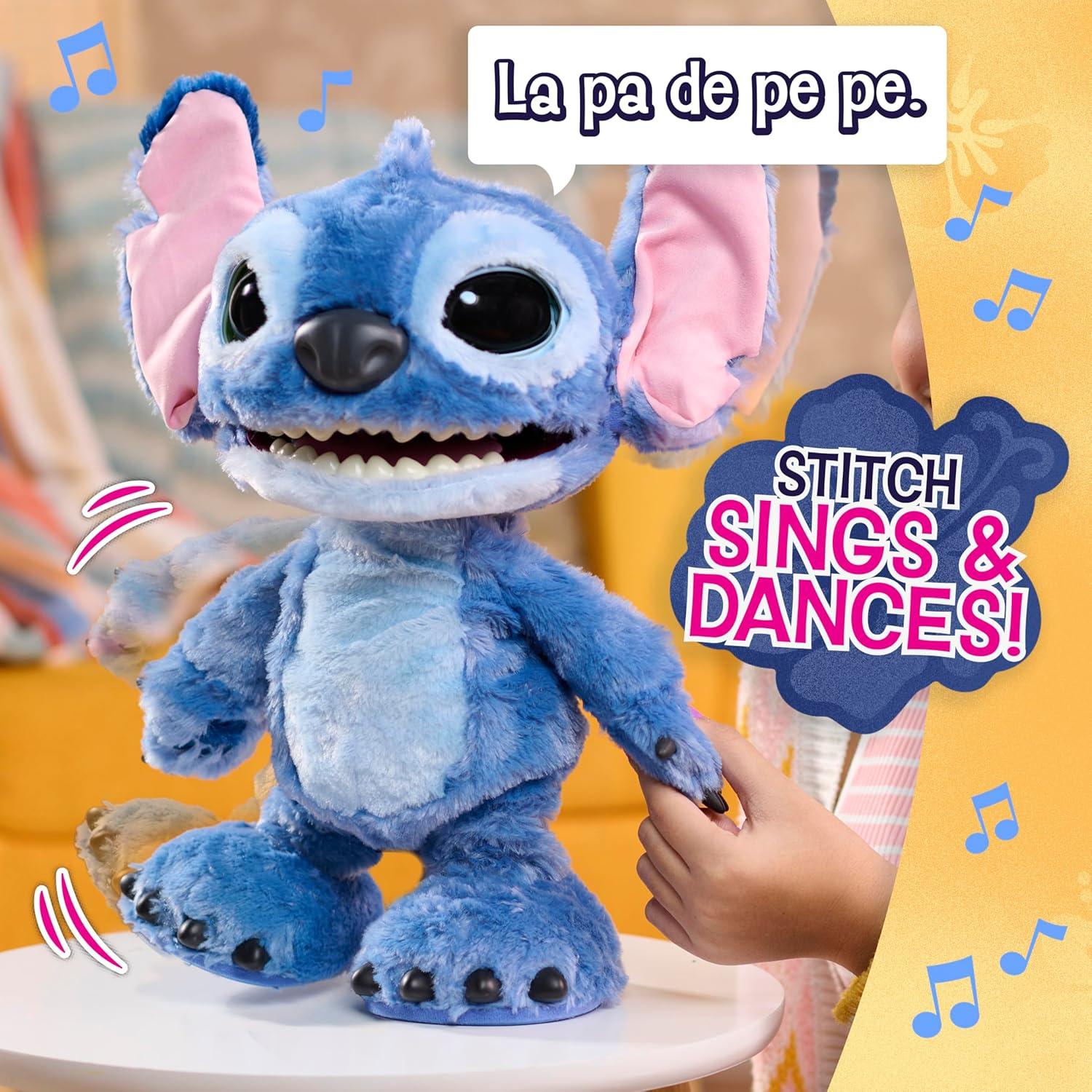 imageDisney Stitch Just Play Ultimate Interactive 17quot Plush Toy 100 Sounds ampamp Reactions Inspired by Disneys LiveAction Lilo ampamp Stitch Film New Movie Toy for Fans Girls Boys Kids 3 and Up byStitch