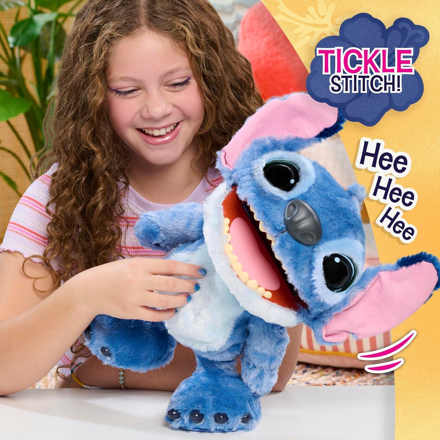 imageDisney Stitch Just Play Ultimate Interactive 17quot Plush Toy 100 Sounds ampamp Reactions Inspired by Disneys LiveAction Lilo ampamp Stitch Film New Movie Toy for Fans Girls Boys Kids 3 and Up byStitch