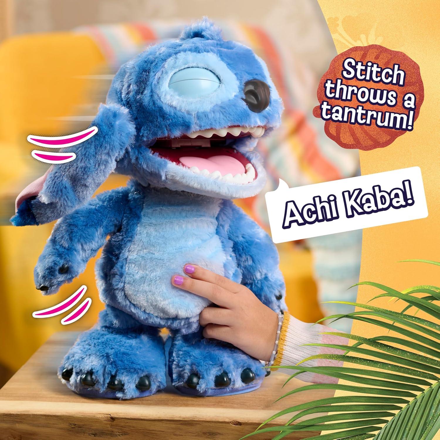 imageDisney Stitch Just Play Ultimate Interactive 17quot Plush Toy 100 Sounds ampamp Reactions Inspired by Disneys LiveAction Lilo ampamp Stitch Film New Movie Toy for Fans Girls Boys Kids 3 and Up byStitch