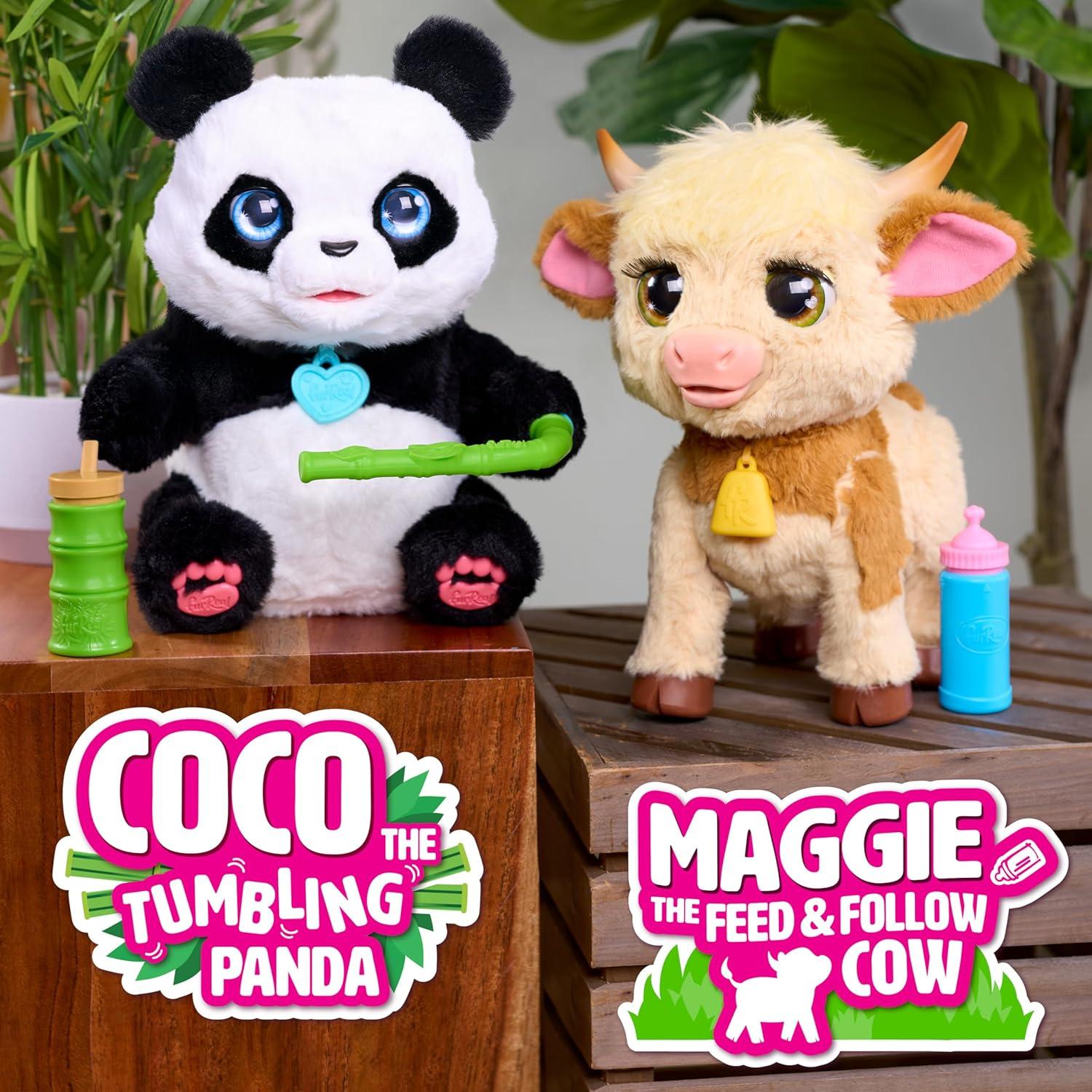 imageFurReal Coco The Tumbling Panda 105 Inch Interactive Panda Toy for Boys and Girls Ages 4 and Up