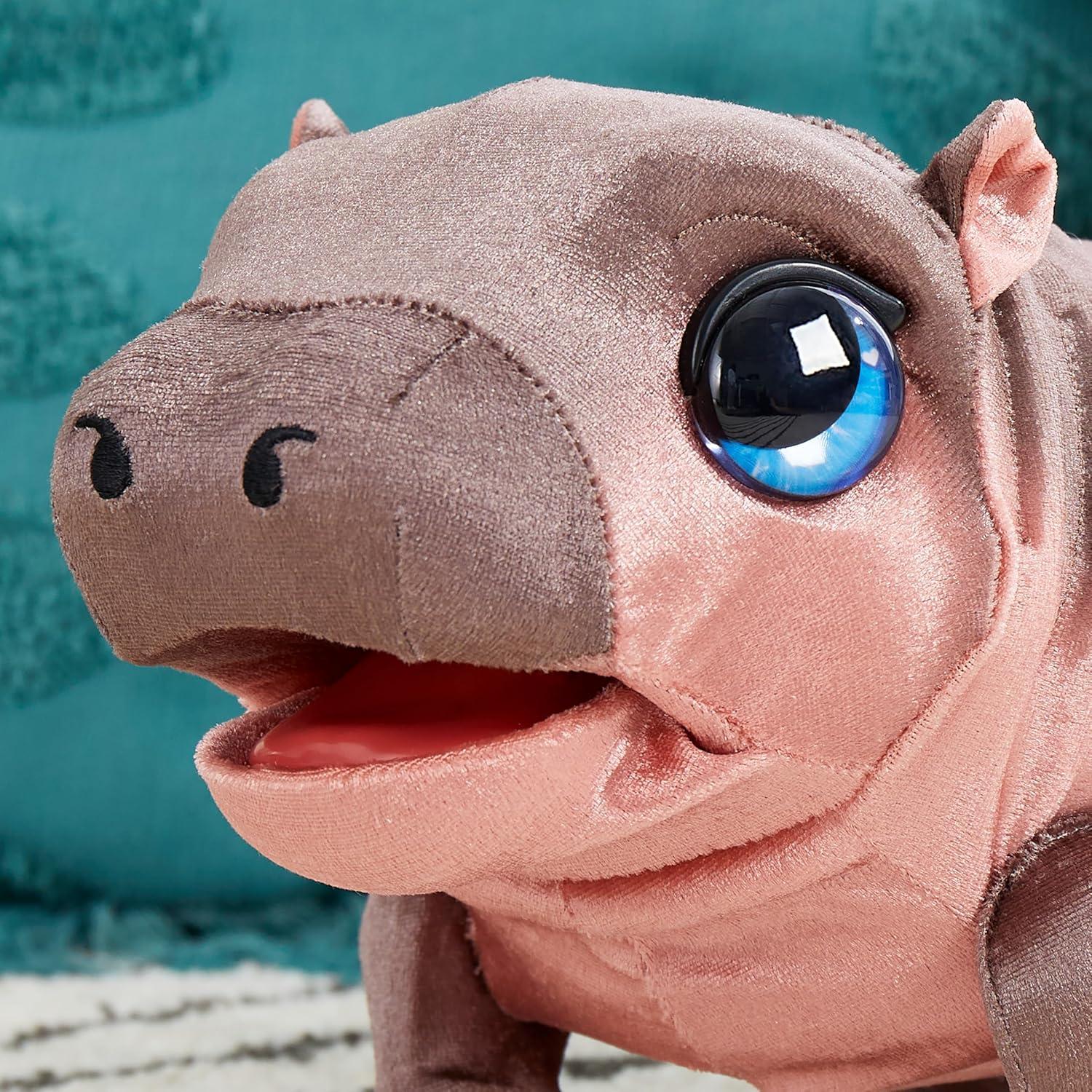 imageFurReal Sally The Silly Hippo 9 Inch Interactive Plush Kids Toys for Ages 4 Up by Just Play