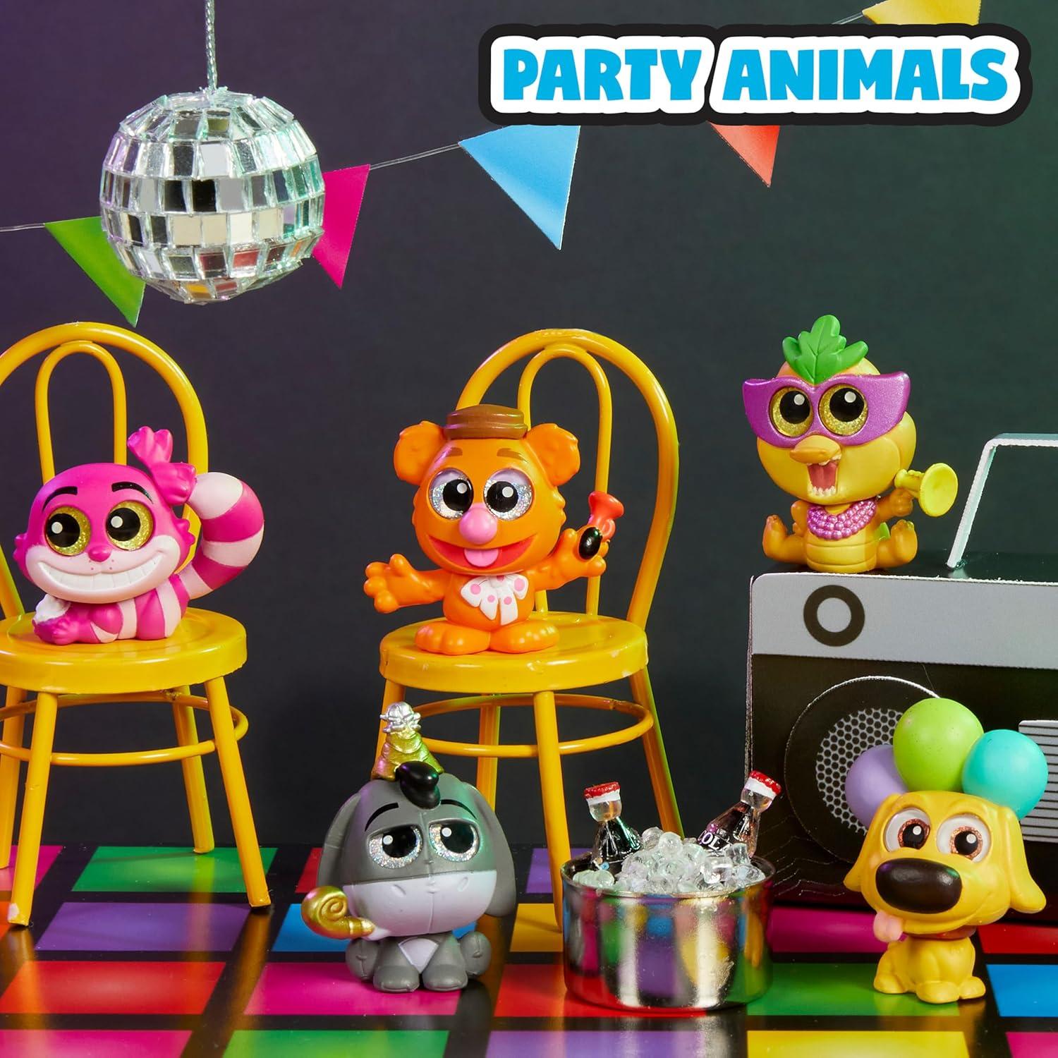 imageJust Play Disney Doorables Lets Party Mini Peek Collectible Figurines 15quot Surprise Box Toys for Kids Ages 5