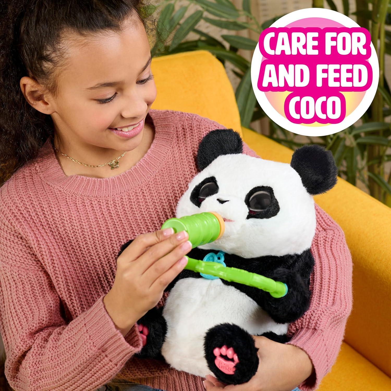 imageJust Play furReal Coco The Tumbling Panda 105 Inch Interactive Panda Toy for Boys and Girls Ages 4 and Up