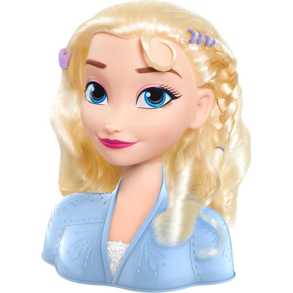 imageDisney Frozen 2 Elsa Styling Head 14pieces Pretend Play Kids Toys for Ages 3 Up by Just Play