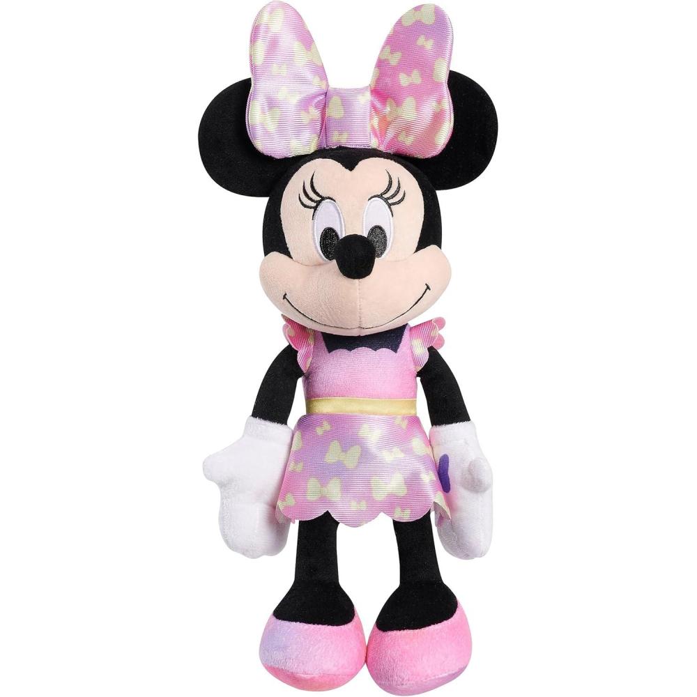imageDisney Junior Minnie Mouse Fashion Bow 14inch Plush Stuffed Animal with Lights and Sounds Kids Toys for Ages 3 Up by Just Play