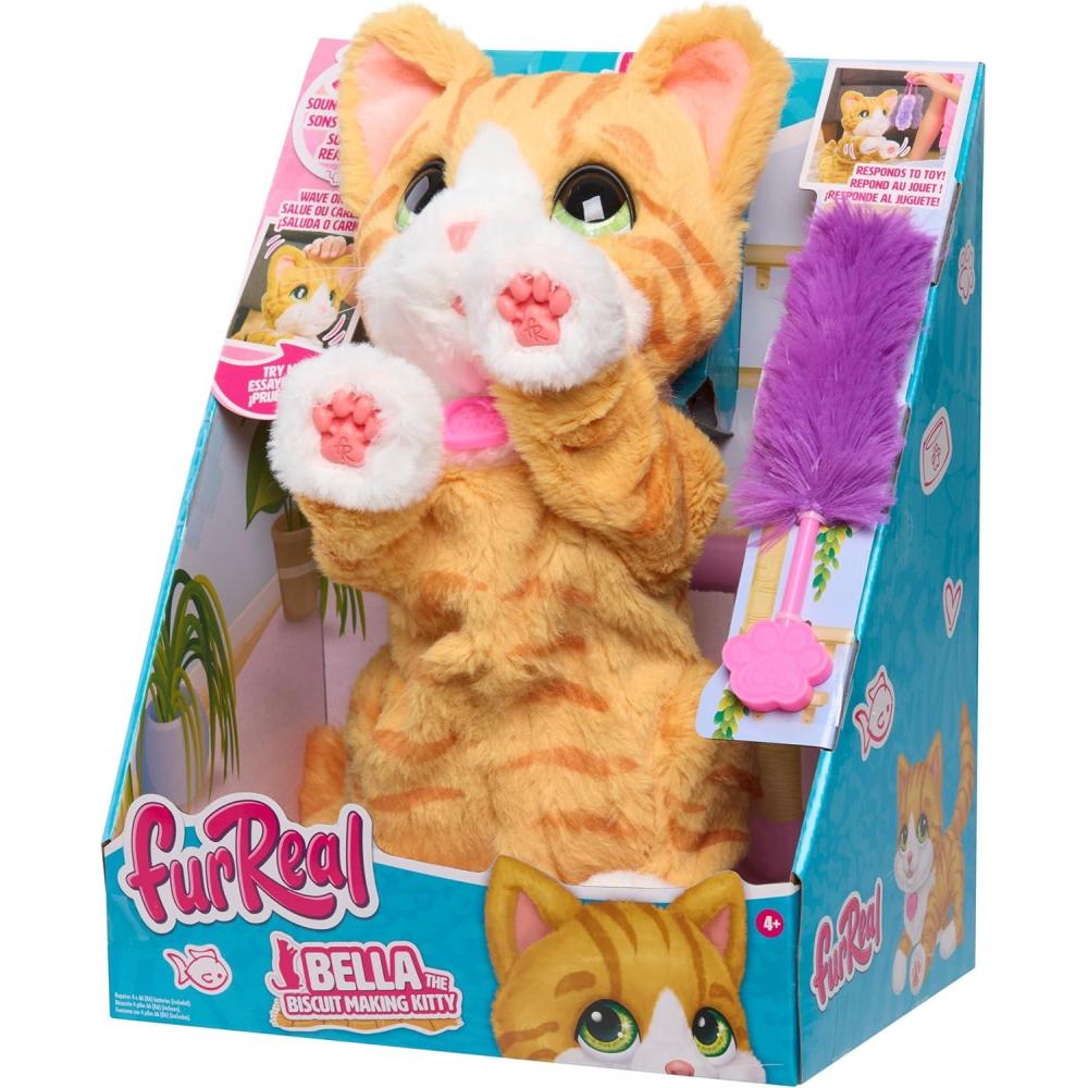 imageFurReal Bella The BiscuitMaking Kitty 10 Inch Interactive Cat Toy for Boys and Girls Ages 4 and Up