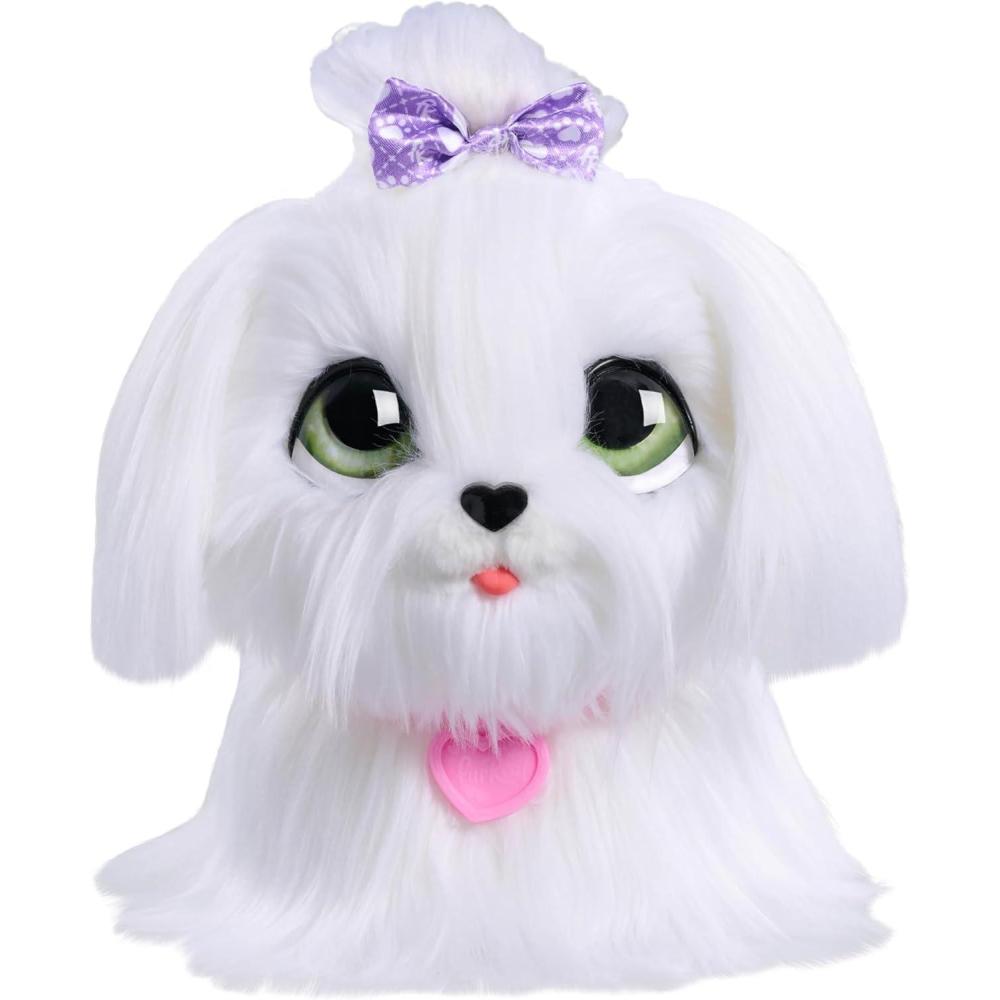 imageFurReal GoGo Walkin Pup Maltese Interactive Toy 9inch Realistic Plush Dog Kids Toys for Ages 4 Up by Just Play