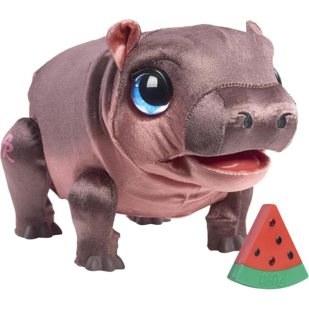 imageFurReal Sally The Silly Hippo 9 Inch Interactive Plush Kids Toys for Ages 4 Up by Just Play