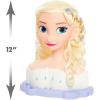 Disney Frozen Deluxe Elsa Styling Head, Blonde Hair, 18 Piece Pretend Play Set, Wear and Share Accessories, Amazon Exclusive, Toy for Fans, Girls, Kids, Ages 3 and Up, Kids Toys for Ages 3 Up by Just Play