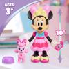 Disney Jr. Minnie Mouse Pet Fun Doll, 10 inch Poseable Minnie Doll, Ages 3 and Up