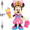 Disney Junior Sweets & Treats Minnie Mouse, Interactive 10-Inch Doll with Lights, Sounds, and Accessories, Kids Toys for Ages 3 Up, Amazon Exclusive by Just Play