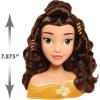 Disney Princess Belle Styling Head, Brown Hair, 10 Piece Pretend Play Set, Beauty and the Beast, Officially Licensed Kids Toys for Ages 3 Up by Just Play