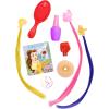 Disney Princess Deluxe 14-inch Belle Styling Head with 12 Hair Styling Accessories, 13-pieces, Kids Toys for Ages 3 Up by Just Play