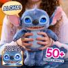 Disney Stitch Just Play Many Moods 14-inch Interactive Plush, 50+ Sounds & Effects, LCD Eyes, Inspired by Disney’s New Live-Action Lilo & Stitch Movie, Toy for Fans, Girls, Boys, Kids 3+