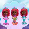 Just Play Disney Junior Pop Tails Ariel 7-inch Doll and Accessories, 9-Pieces, Kids Toys for Ages 3 Up