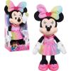 Disney Junior Minnie Mouse Sparkle and Sing Minnie Mouse, Large 13 Inch Feature Plush with Lights and Sounds, Kids Toys for Ages 3 Up by Just Play