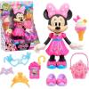 Disney Junior Sweets & Treats Minnie Mouse, Interactive 10-Inch Doll with Lights, Sounds, and Accessories, Kids Toys for Ages 3 Up, Amazon Exclusive by Just Play