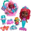 Just Play Disney Junior Pop Tails Ariel 7-inch Doll and Accessories, 9-Pieces, Kids Toys for Ages 3 Up