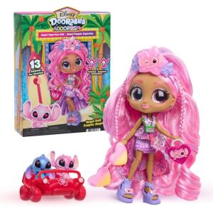 Disney Doorables ADOORBS Angel Superfan Doll, Movie Premiere, UNbox 10 Mini Accessories, 2 Exclusive Figures, Fun Play Area, Toy Gift for Collectors, Fans, Tweens, Girls & Kids 5+ by Just Play